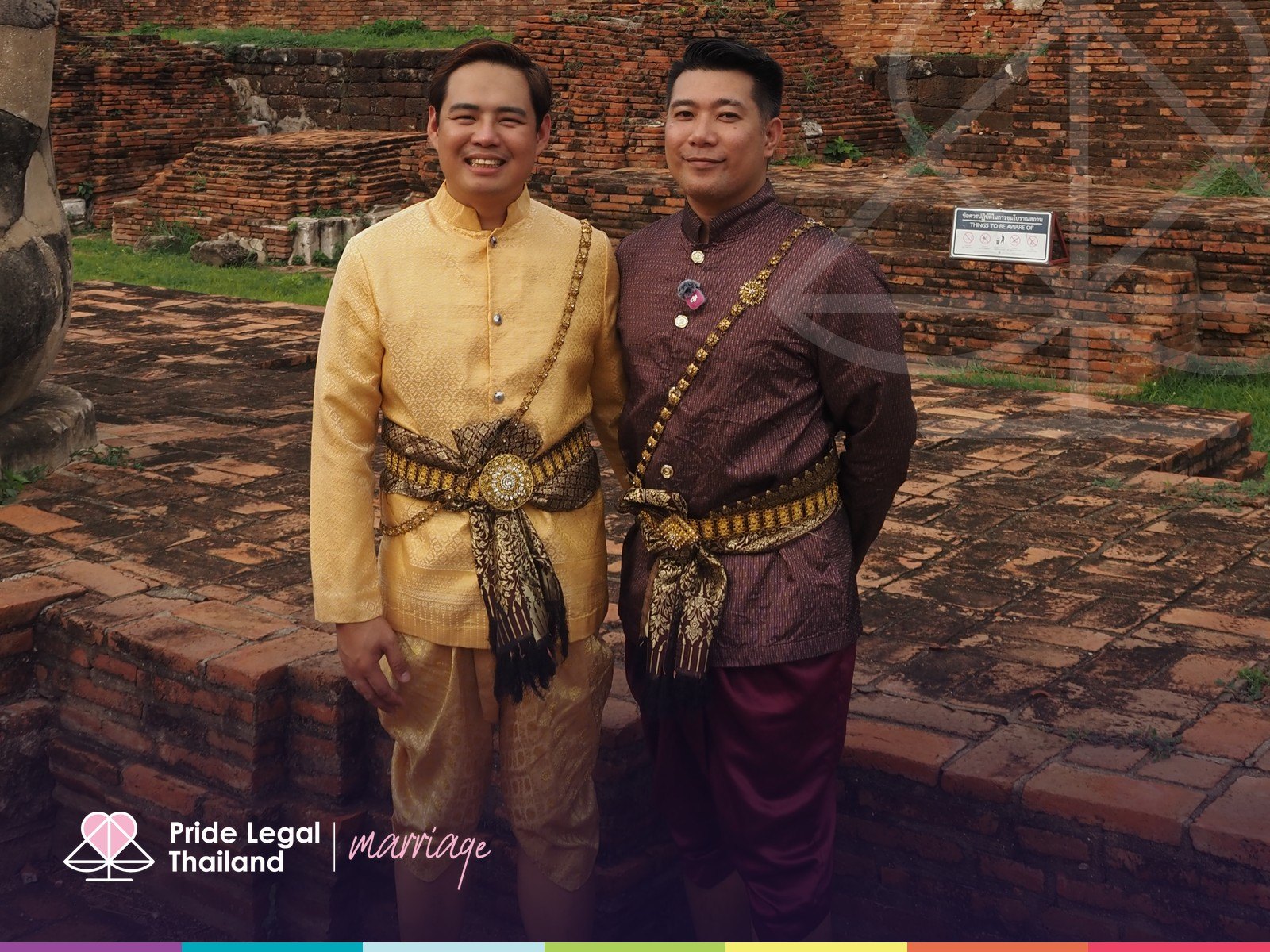 A married couple with Pride Legal Thailand